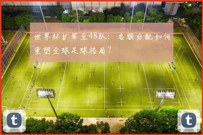世界杯扩军至48队：名额分配如何重塑全球足球格局？